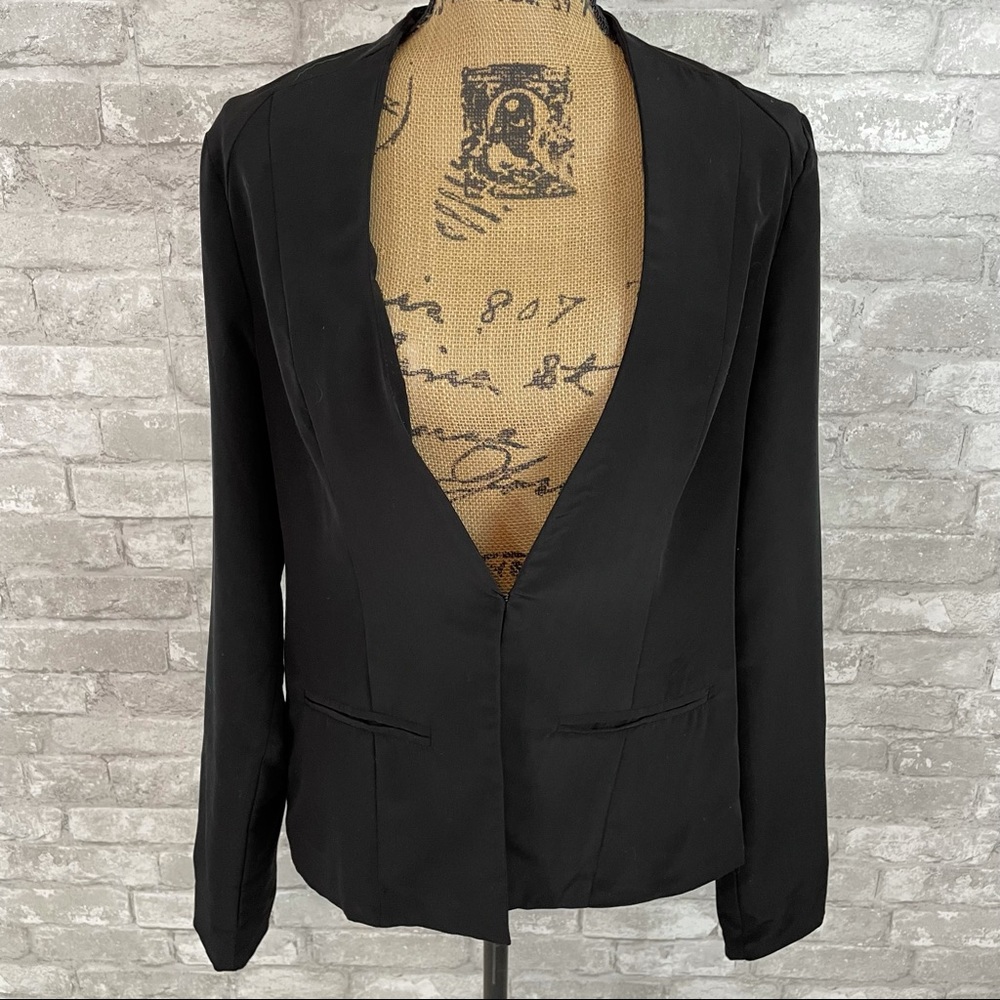 Maurices Black Blazer with Eye Hook Closure